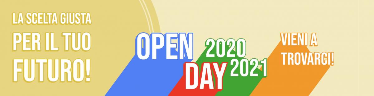 Open Day 2020-21 vieni a trovarci